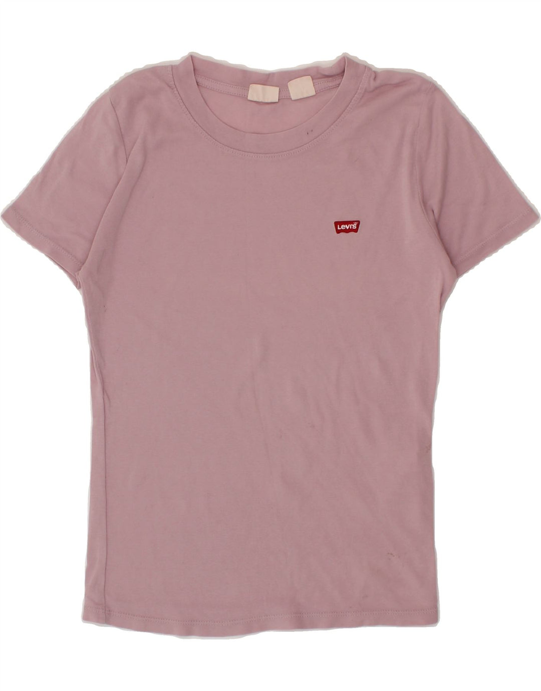 LEVI'S Womens T-Shirt Top UK 6 XS Pink Cotton Vintage Levi's and Second-Hand Levi's from Messina Hembry 