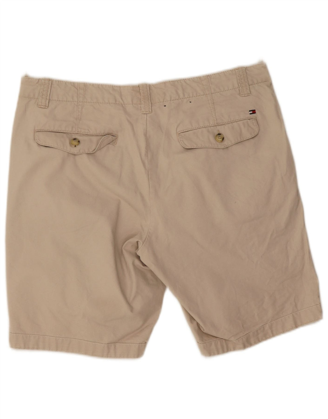 Tommy Hilfiger Mens Regular Fit Chino Shorts W32 Médio Bege