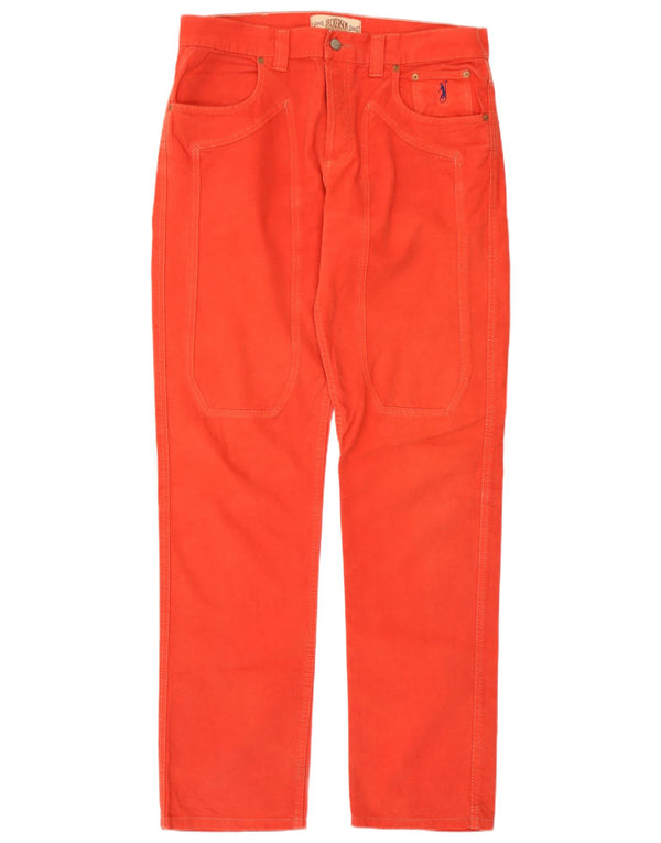 Jeans Jeckerson masculino regular fit reto W36 L33 algodão vermelho