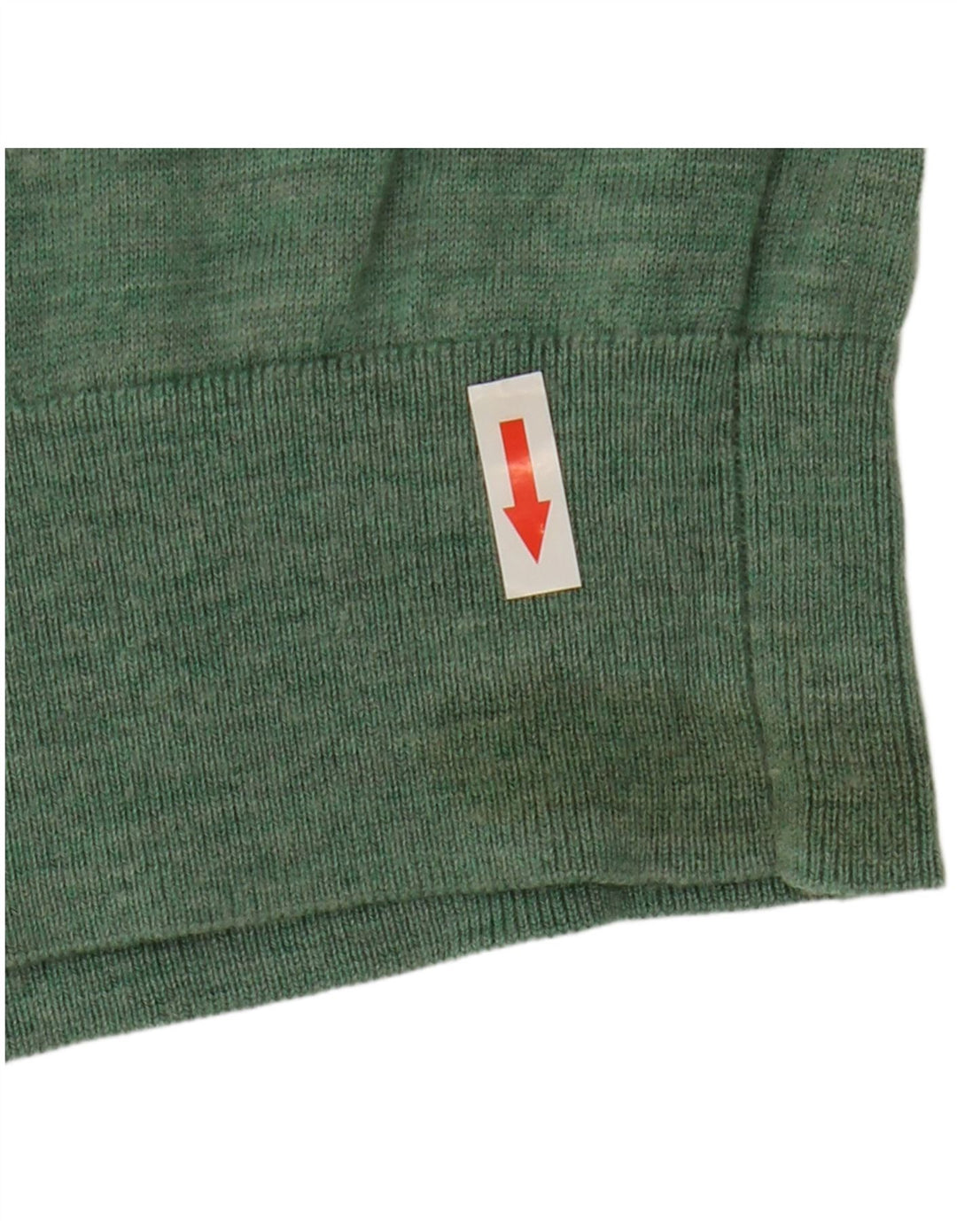 Suéter masculino John Lewis com gola redonda, lã merino verde médio