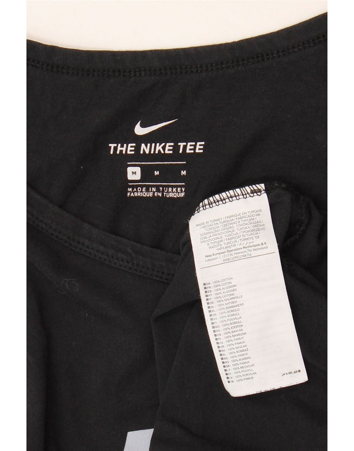 NIKE Masculino Graphic Vest Top Médio Algodão Preto