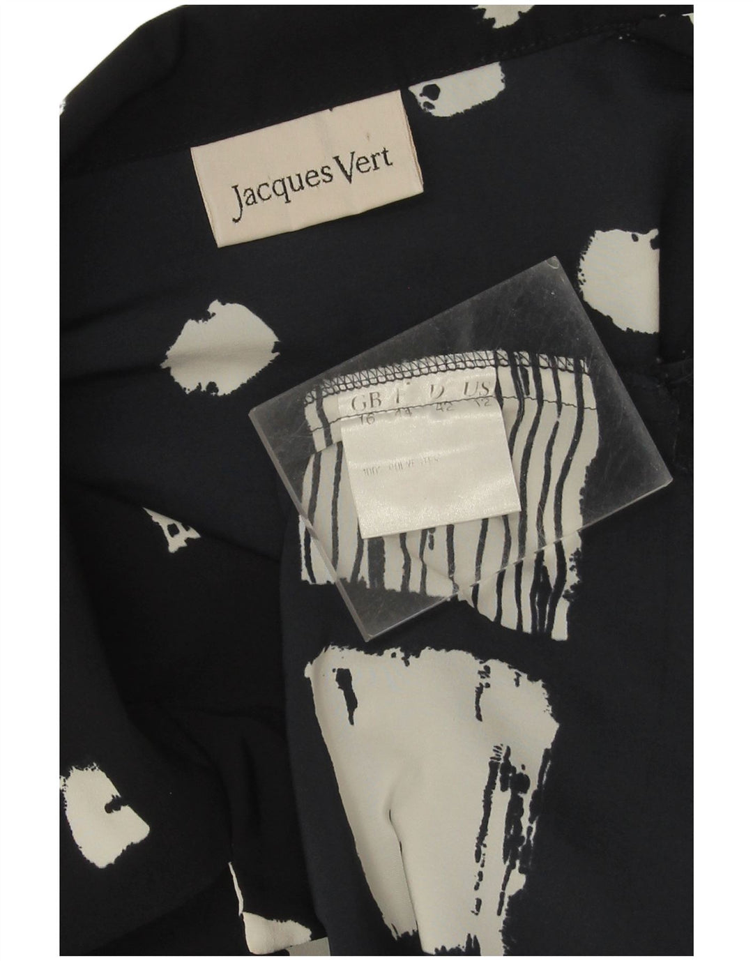 Jaques Vert blusa feminina oversized Reino Unido 16 grande azul marinho floral