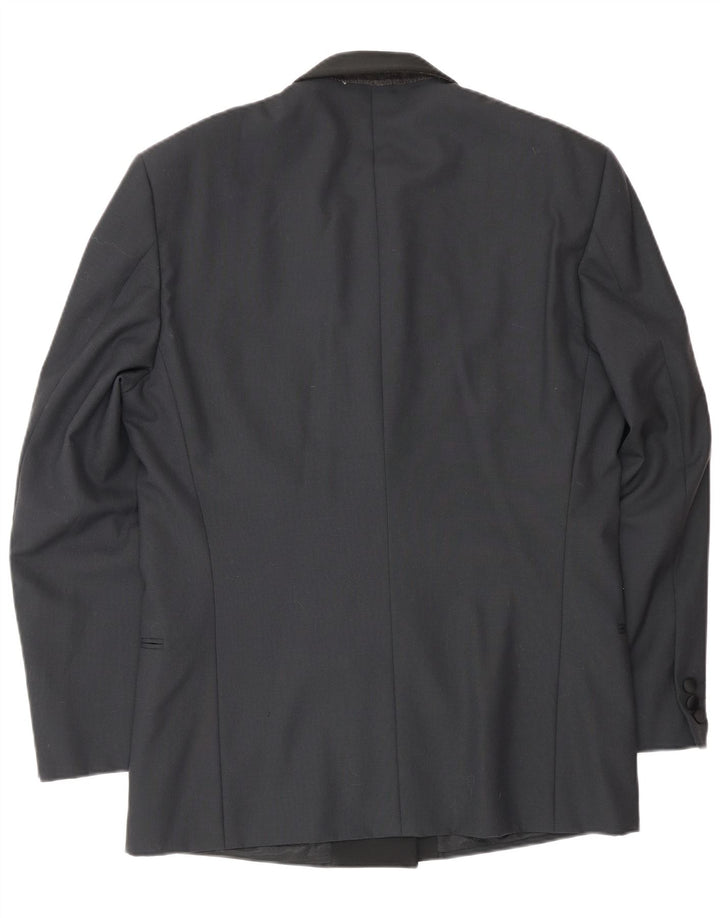 Jaqueta blazer masculina Profilo com peito duplo IT 48 lã virgem preta média