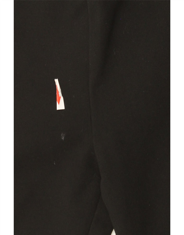 Calça feminina Zara cintura média slim casual médio W28 L28 poliéster preto