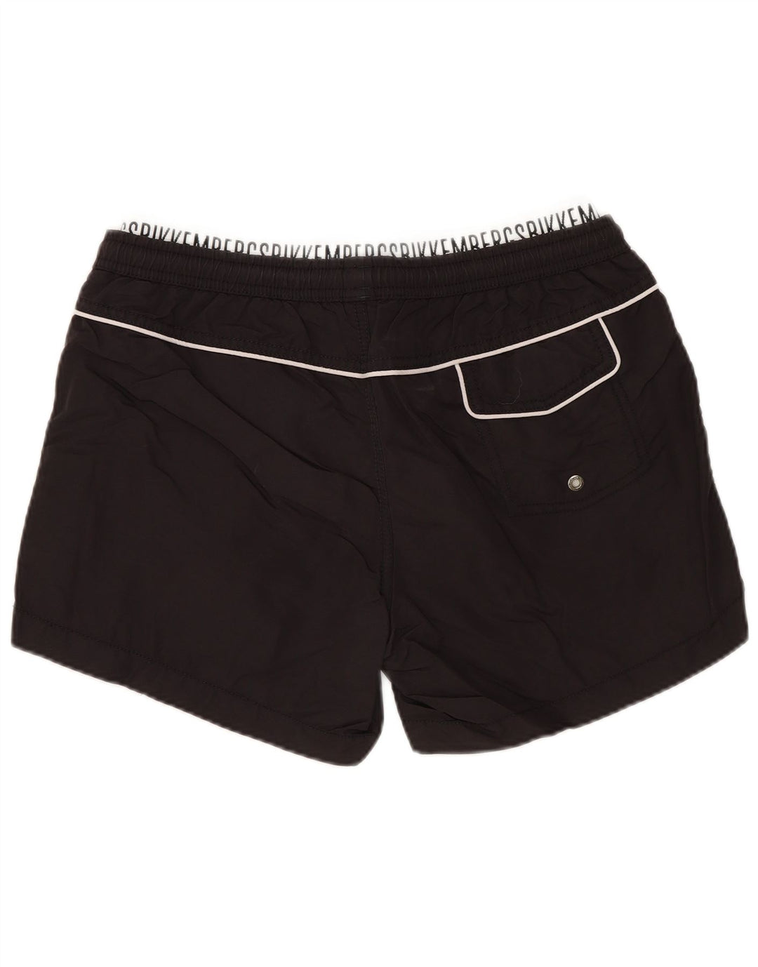 Shorts de natação masculino BIKKEMBERGS médio preto poliamida