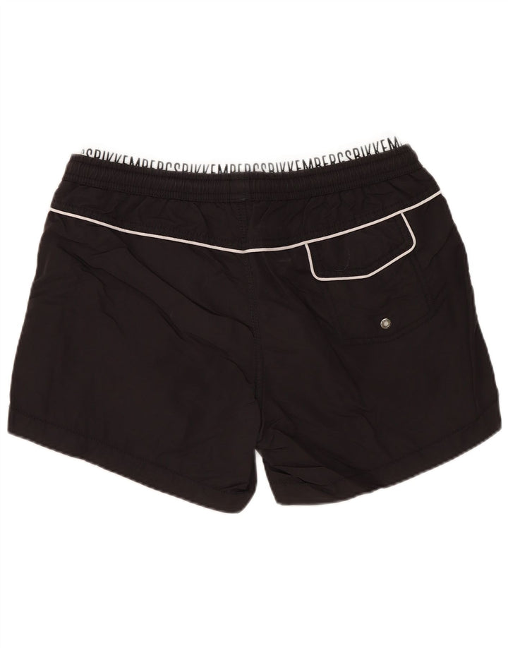 Shorts de natação masculino BIKKEMBERGS médio preto poliamida