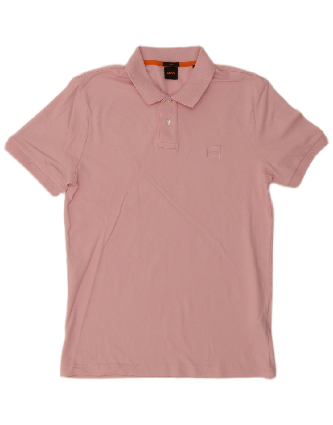 Camisa polo masculina Hugo Boss Slim Fit médio algodão rosa