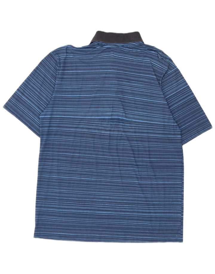Camisa polo masculina AUSTRALIAN L'ALPINA IT 50 poliéster listrado azul médio