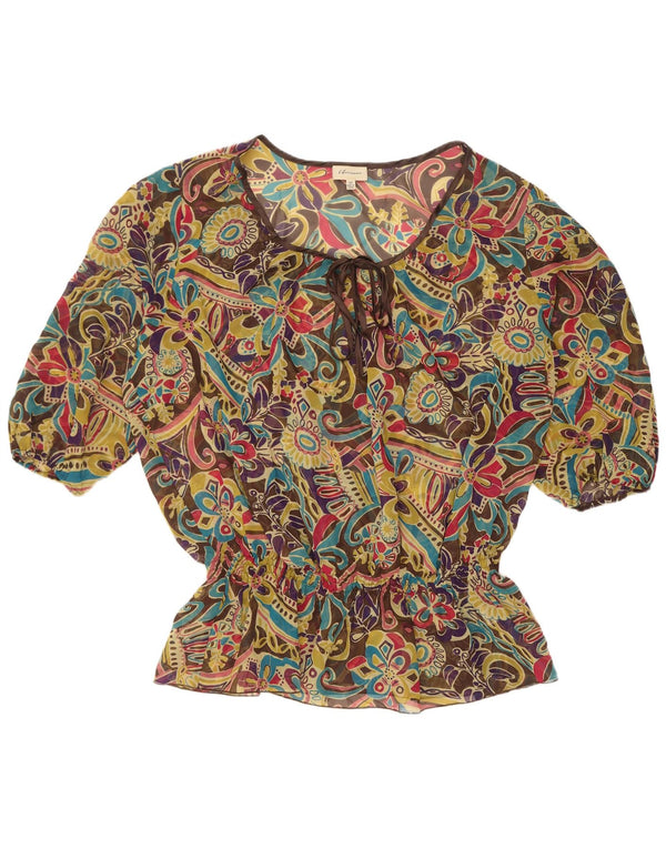 Blusa feminina transparente Marks & Spencer UK 22 3XL multicolorida