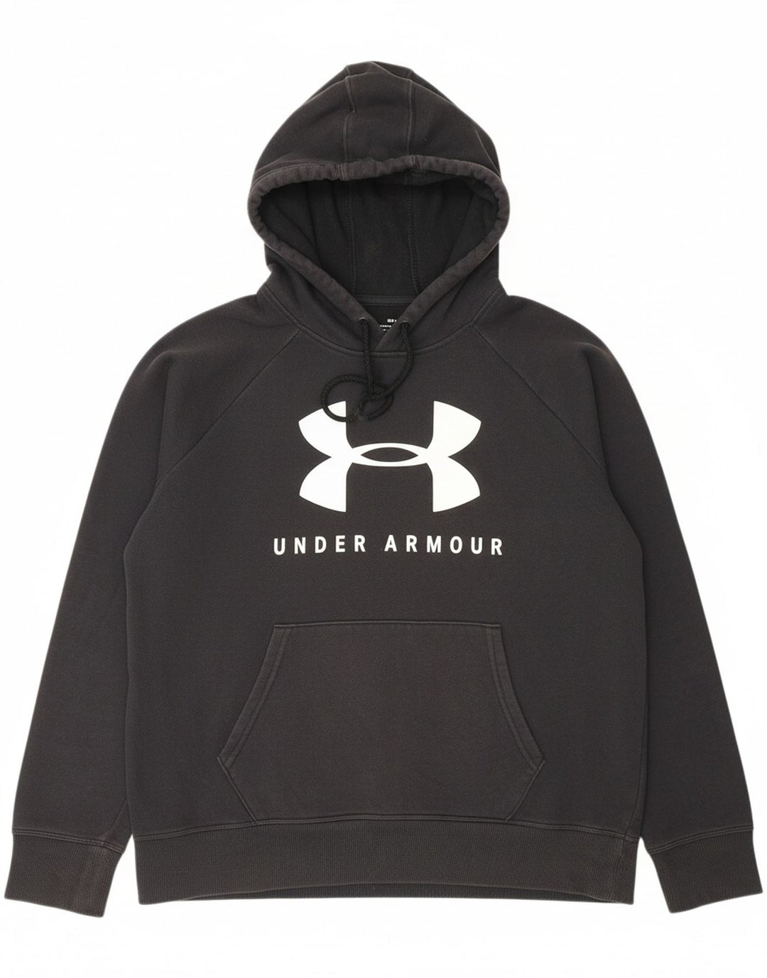 UNDER ARMOUR Masculino gráfico moletom com capuz pequeno algodão preto