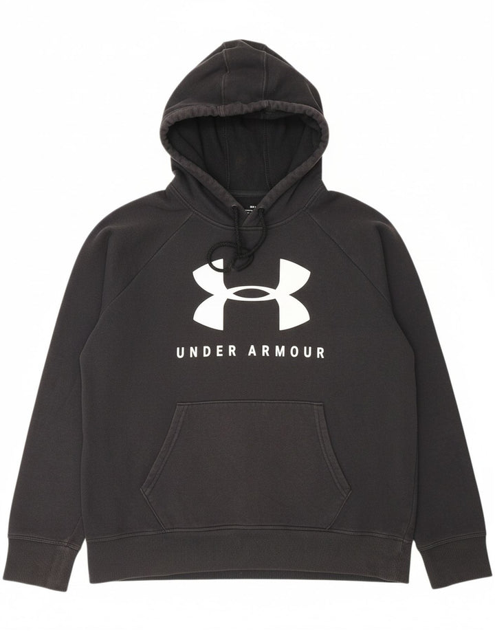 UNDER ARMOUR Masculino gráfico moletom com capuz pequeno algodão preto