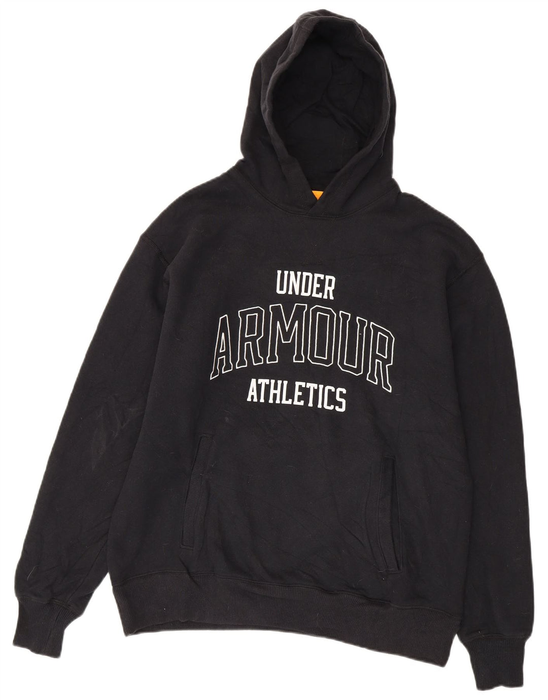 Under Armour masculino gráfico moletom com capuz médio algodão preto