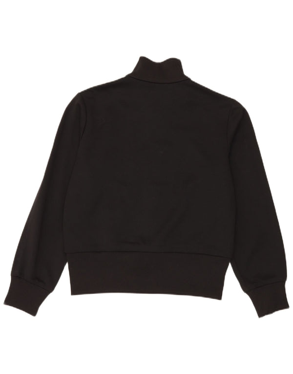 Lotto Womens Tracksuit Top Jacket UK 14 Médio Preto