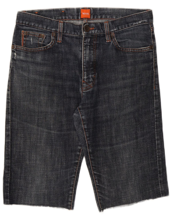 Shorts jeans masculino Hugo Boss W30 azul médio