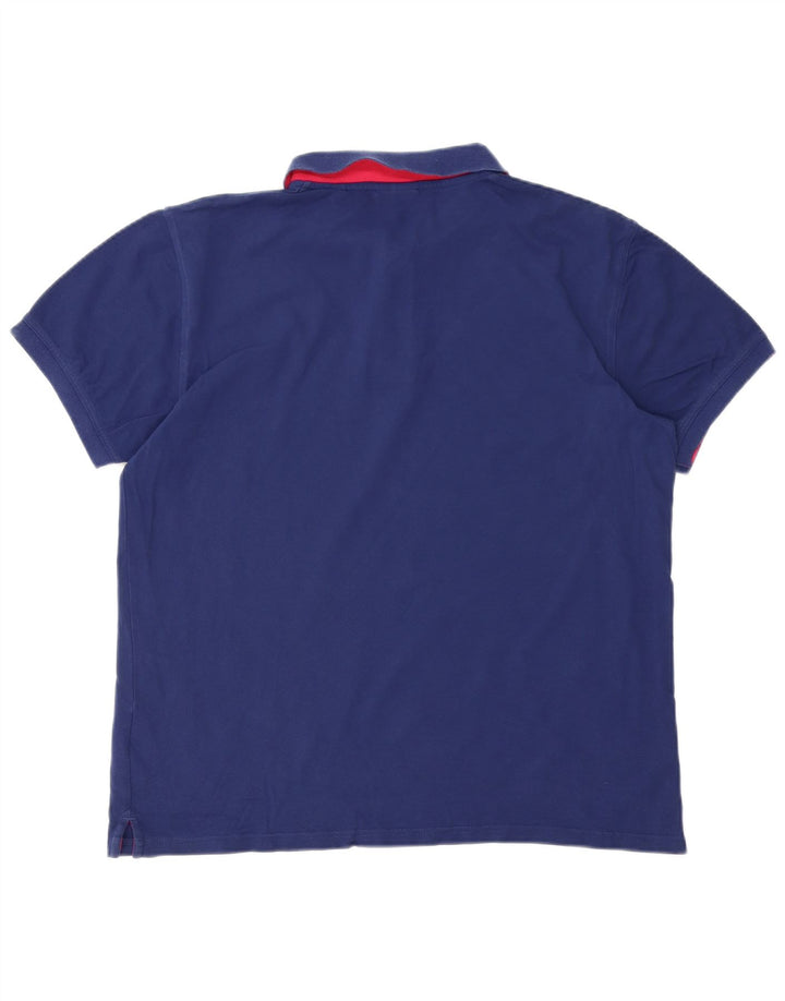 Camisa polo masculina Gant grande algodão azul marinho