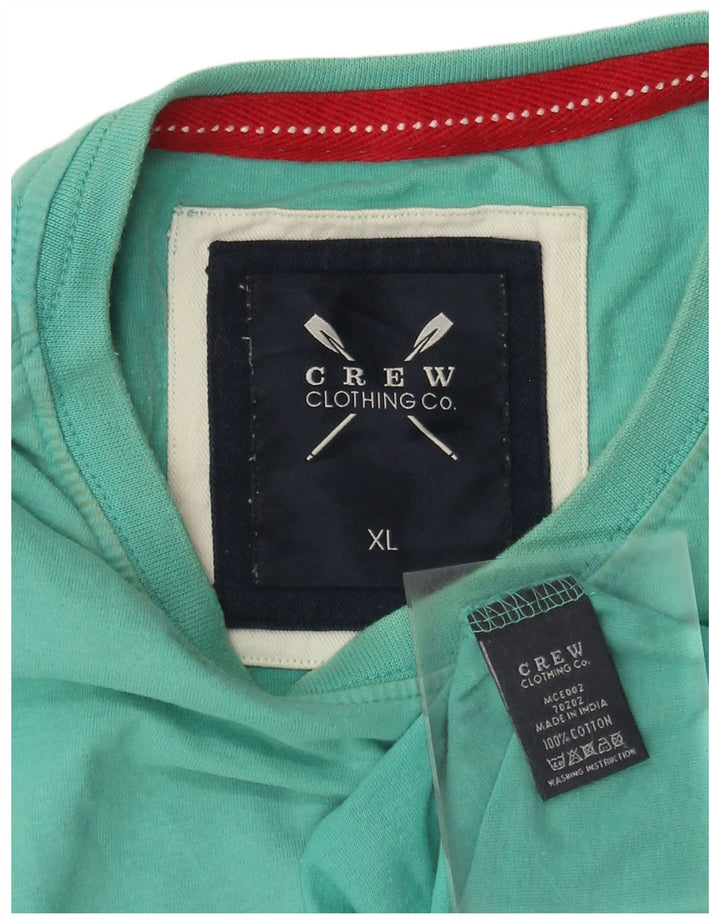 J. Crew Camiseta masculina Top XL algodão turquesa