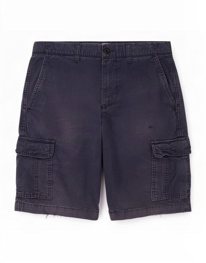 Shorts cargo masculino Gap W28 algodão listrado azul marinho médio