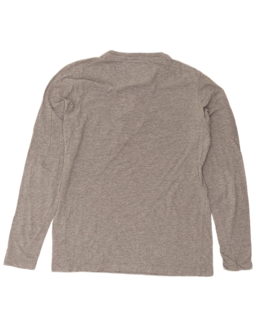 Jack & Jones Camiseta masculina de manga comprida grande algodão manchado cinza