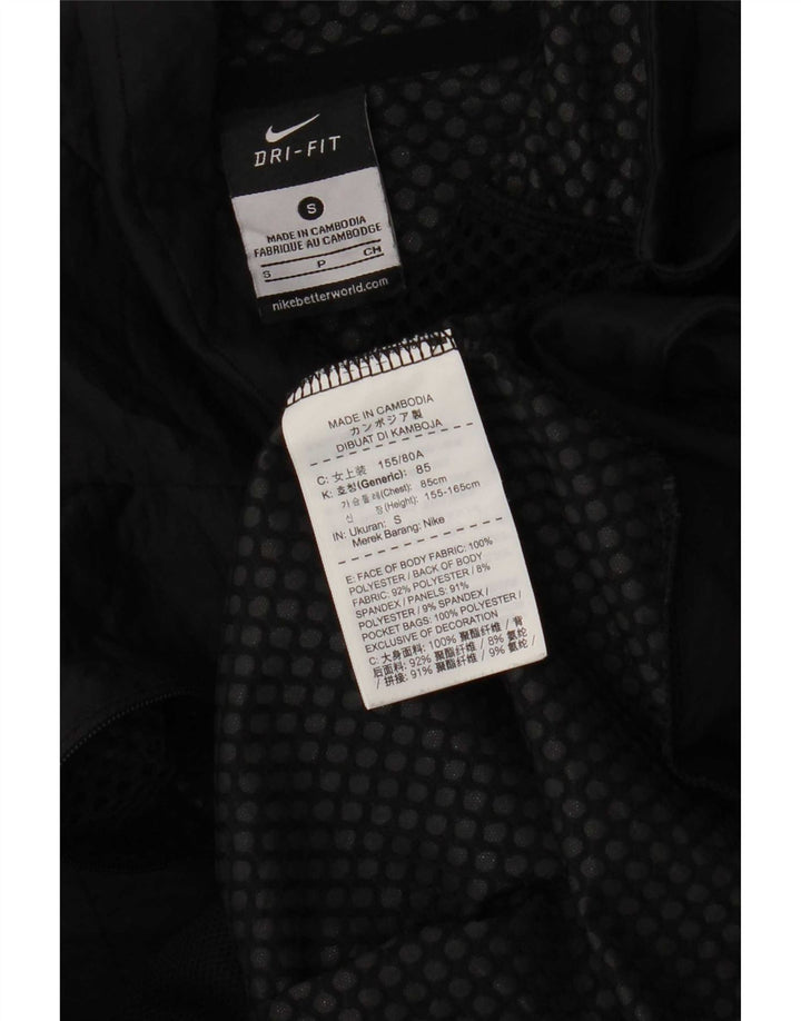 Moletom masculino Nike Dri Fit com zíper e gola alta em poliéster preto pequeno