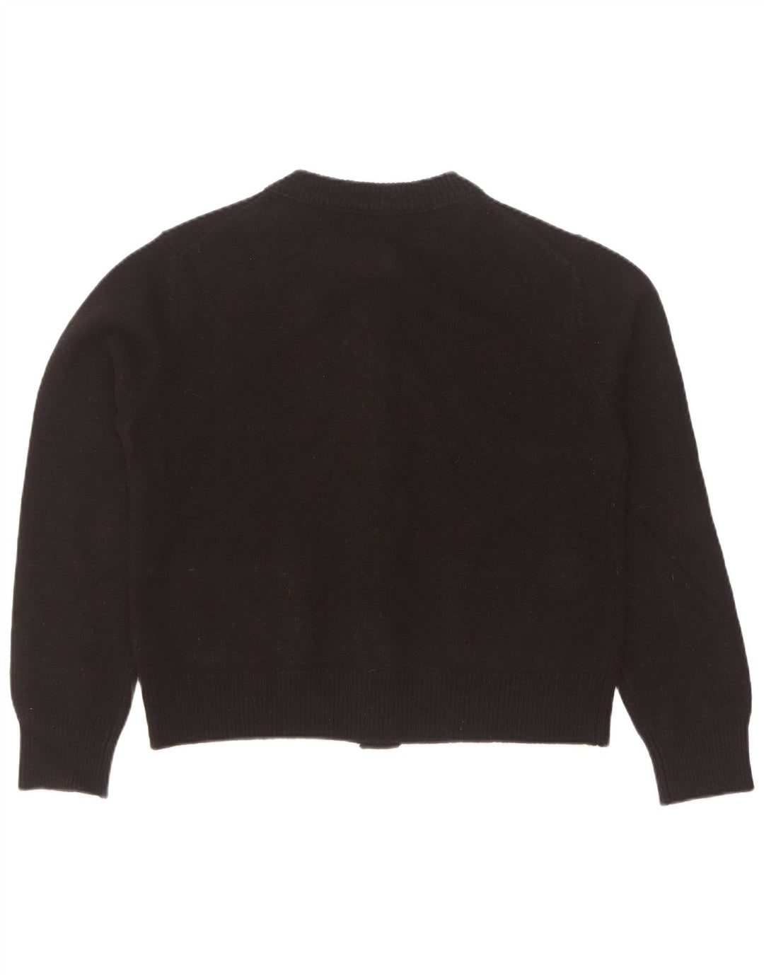 Suéter cardigã feminino Massimo Dutti Reino Unido 12 lã preta média