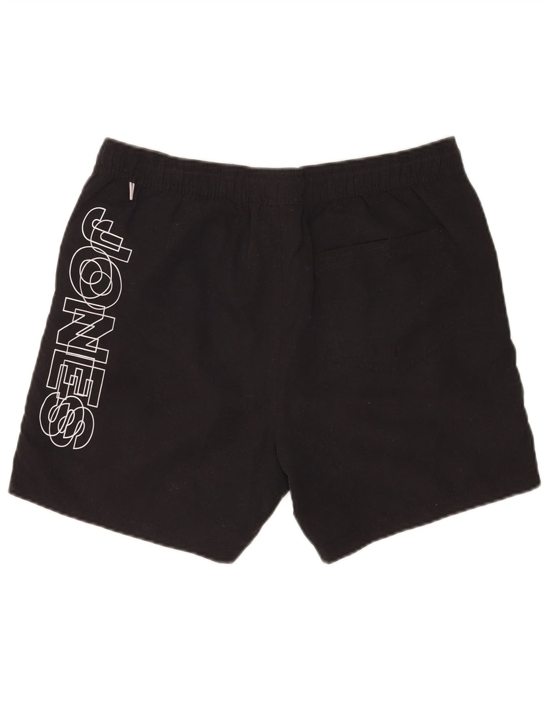 Shorts de natação masculino Jack & Jones gráfico médio preto poliéster