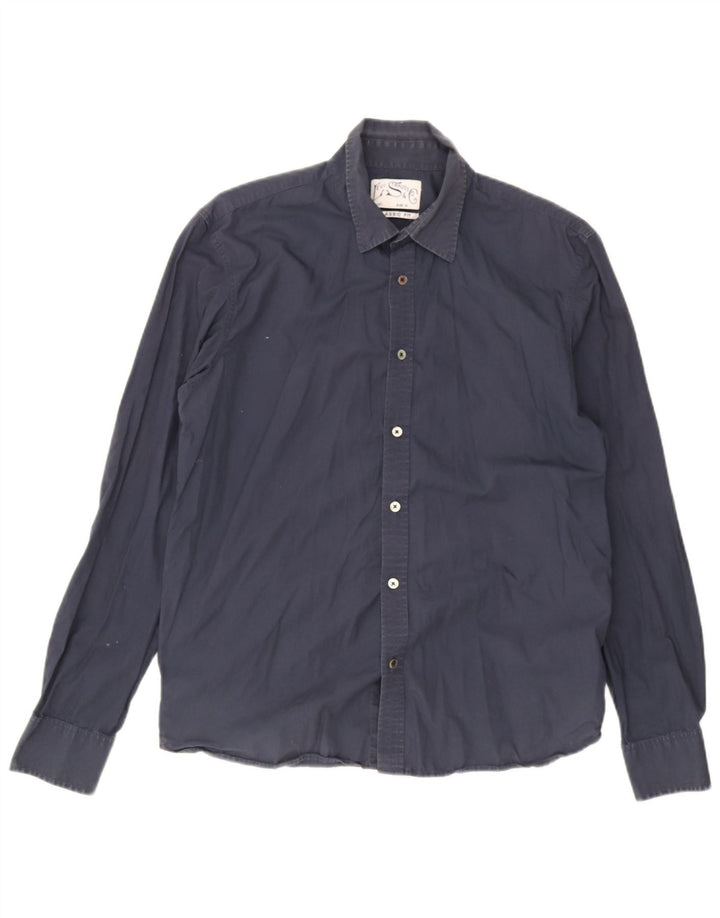 Camisa Levi's Masculina Classic Fit Médio Algodão Azul Marinho