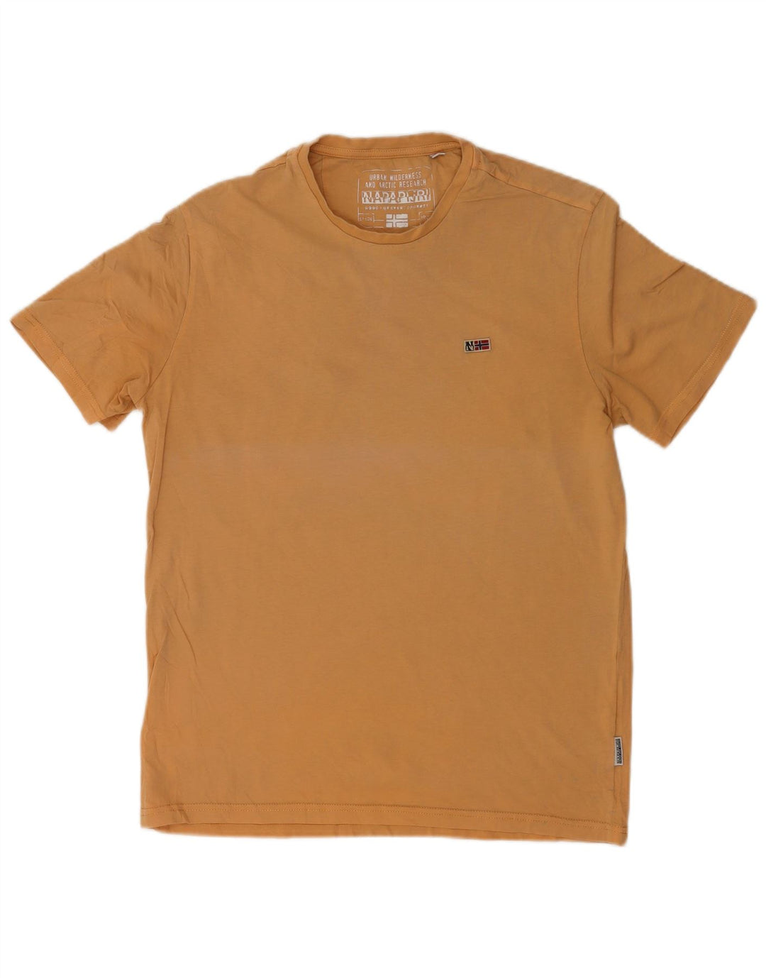 Camiseta masculina Napapijri grande algodão bege