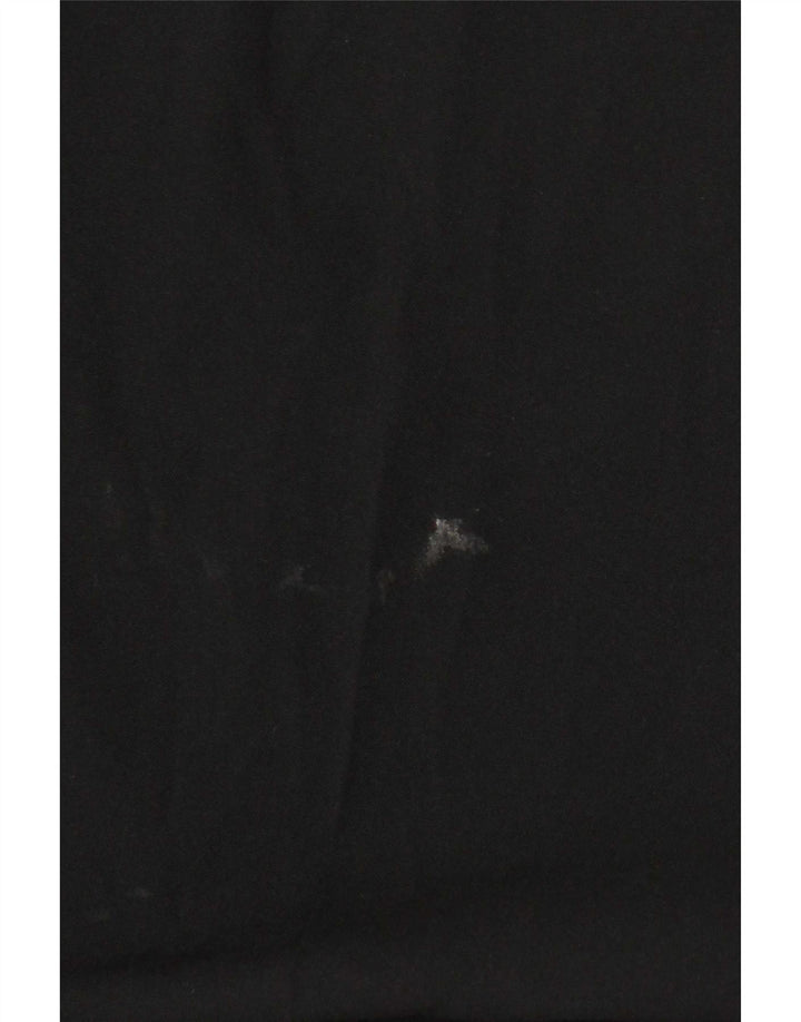 Calça masculina reta regular Marks & Spencer W42 L29 poliéster preto