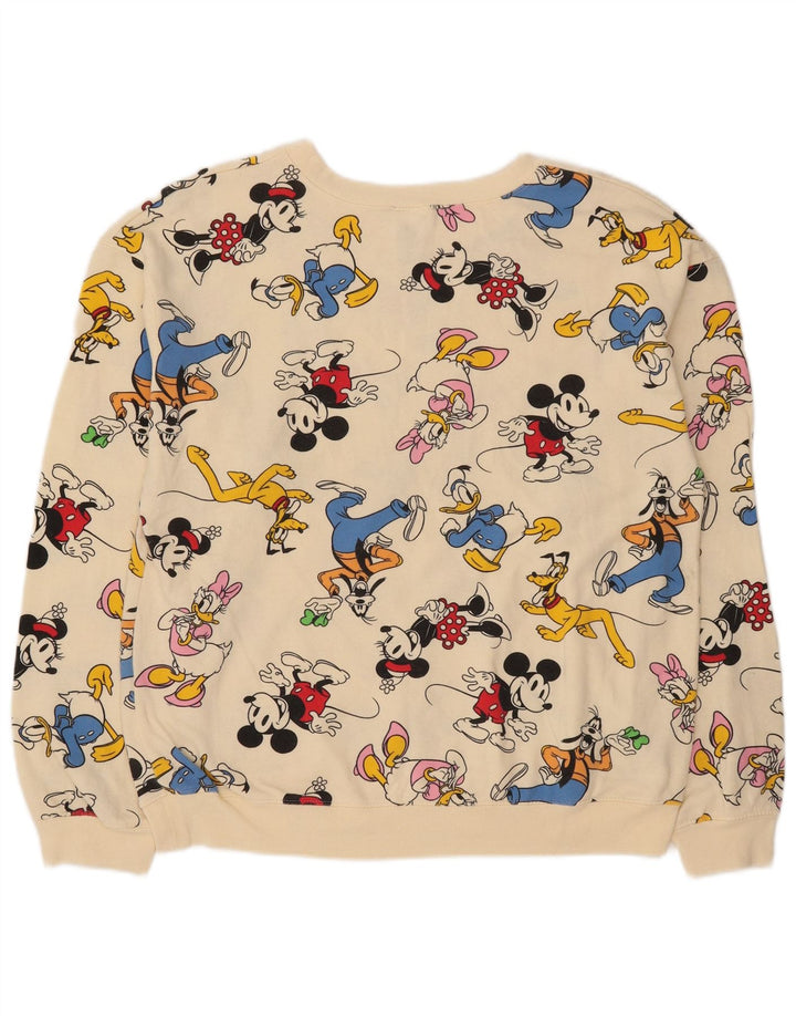 Suéter gráfico DISNEY Boys 11-12 anos grande algodão branco