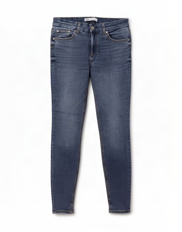 Zara Jeans Skinny Feminino EU 36 XS W26 L28 Azul