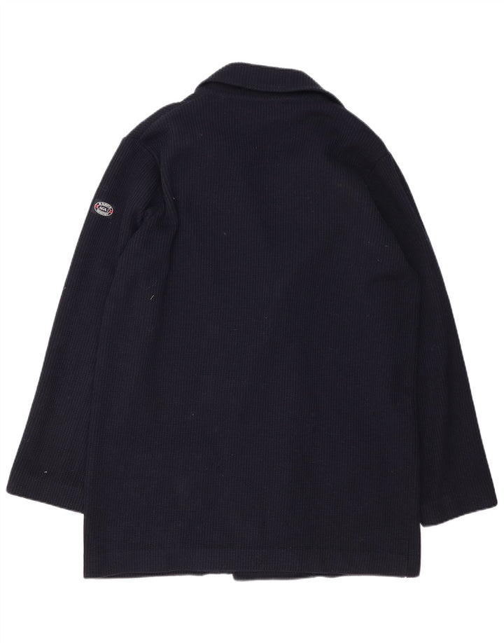 Jaqueta blazer masculina de malha com peito duplo azul marinho IT 52 grande azul marinho