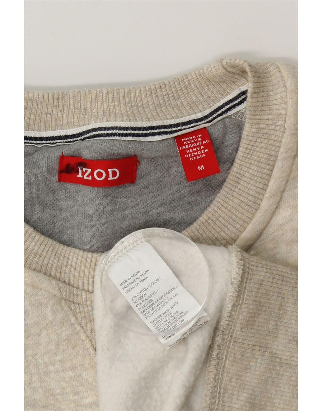 IZOD moletom masculino jumper médio algodão bege