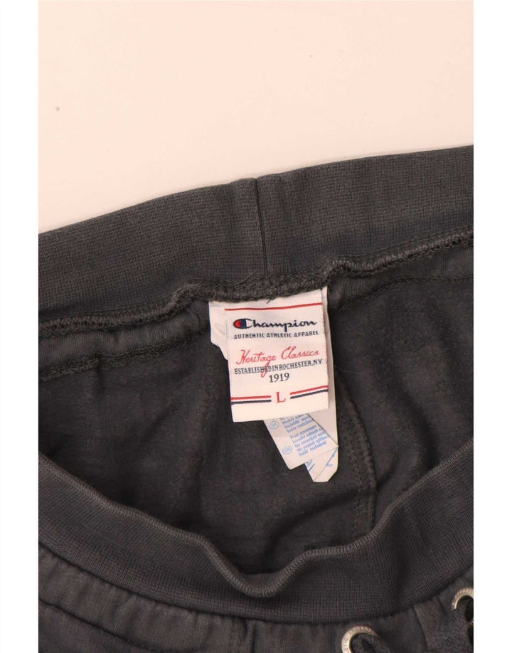 Calça esportiva masculina Champion Joggers grande algodão cinza