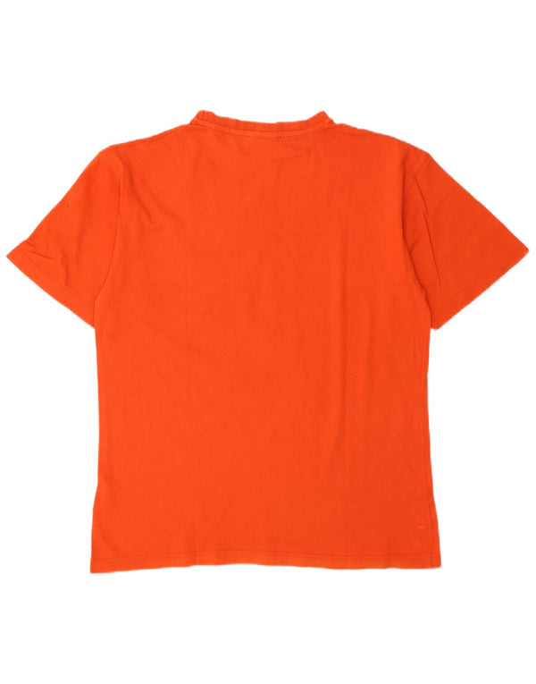 Camiseta gráfica masculina REEBOK XS algodão laranja