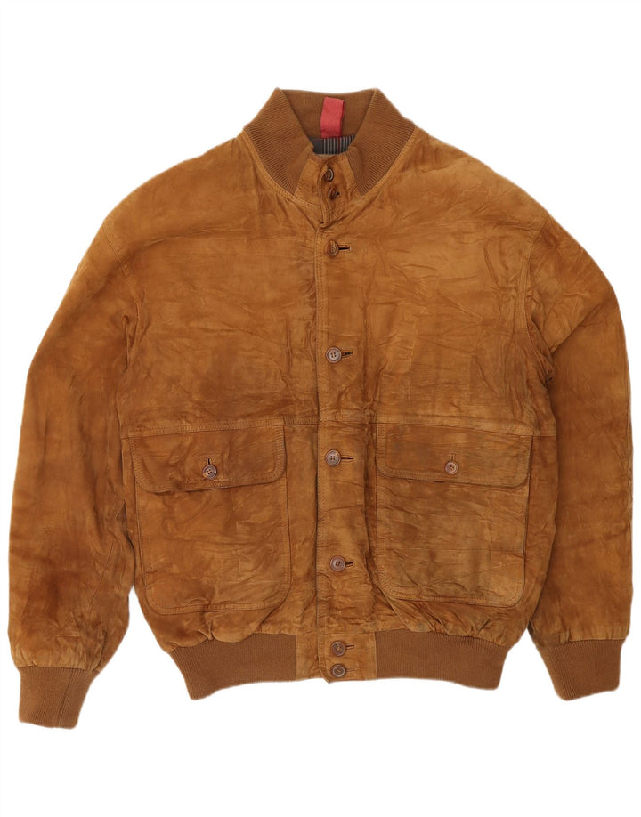 Jaqueta bomber masculina de camurça IT 52 XL