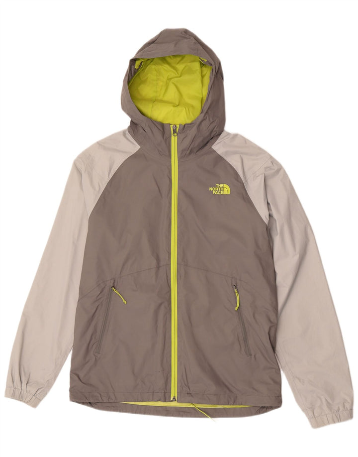 Jaqueta de chuva masculina com capuz The North Face UK 38 cinza médio Colourblock Nylon