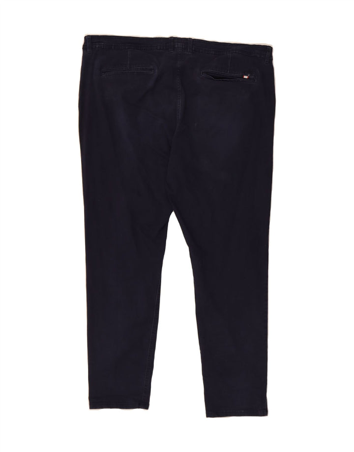 KANGOL Mens Slim Chino Trousers W44 L29 Navy Blue Cotton Vintage Kangol and Second-Hand Kangol from Messina Hembry 