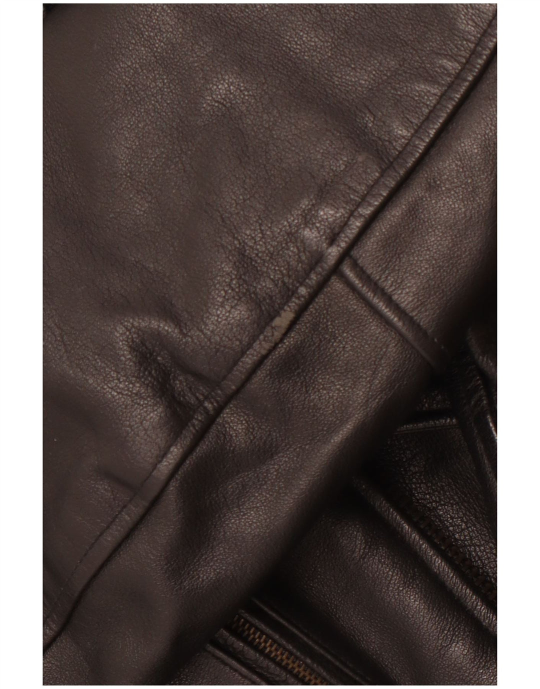 Jaqueta masculina de couro VINTAGE para motociclista UK 36 pequena preta