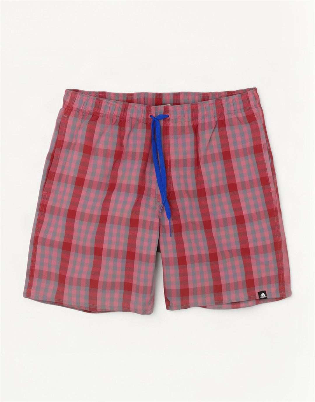 Adidas Mens Sport Shorts Grande Rosa Gingham Poliéster