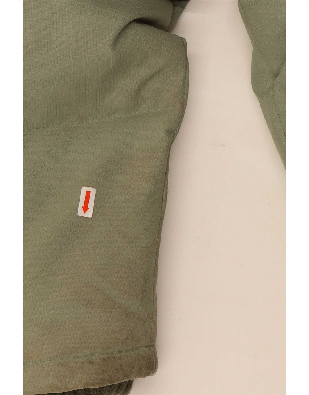 Jaqueta acolchoada com capuz masculino Fila UK 40 grande poliéster colorblock verde