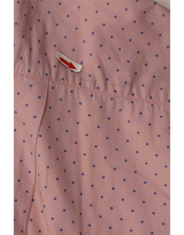 Camisa masculina Replay algodão manchado rosa médio