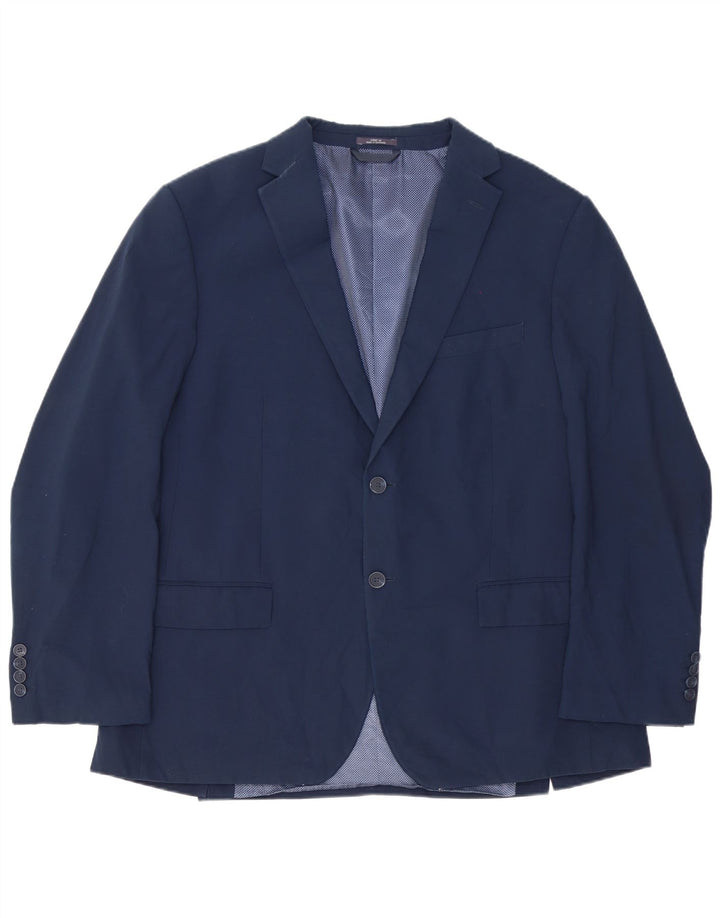 Jaqueta blazer masculina MARKS & SPENCER com 2 botões de ajuste regular Reino Unido 44 XL azul marinho