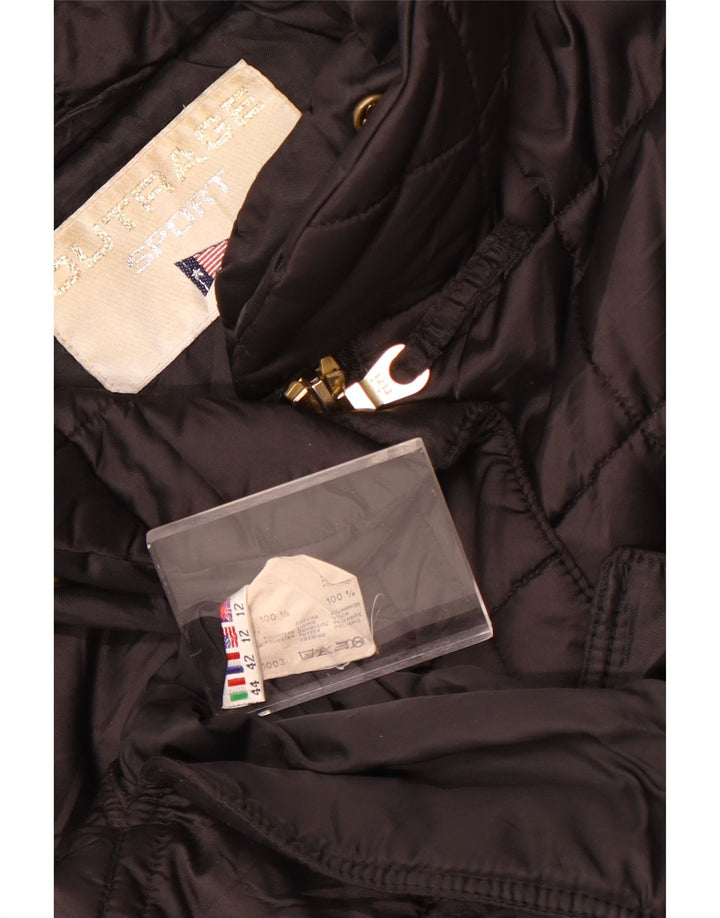 Jaqueta acolchoada feminina Outrage UK 12 poliéster preto médio