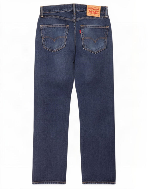 Levi's Masculino 505 Straight Jeans W30 L32 Azul Algodão