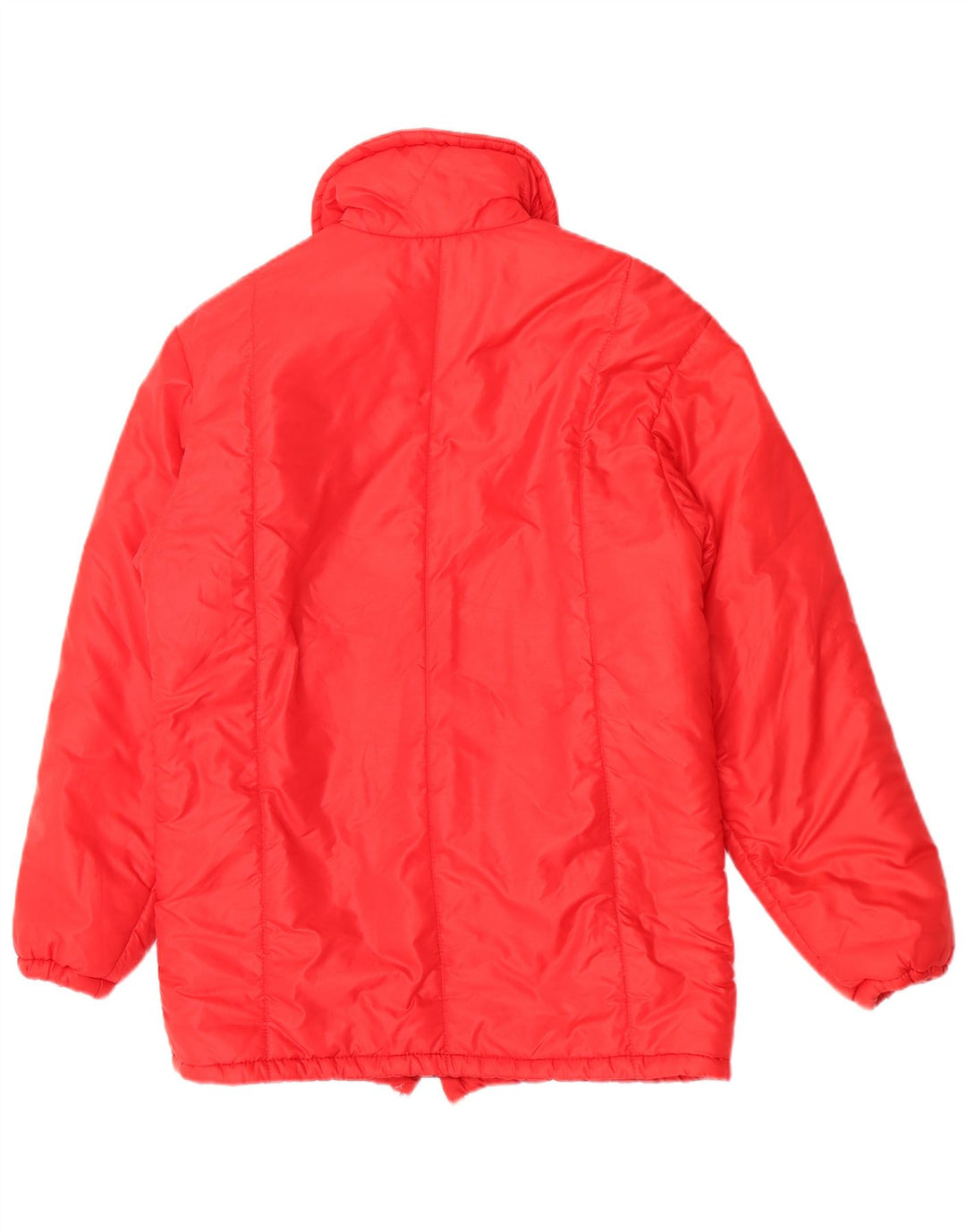 Jaqueta corta-vento feminina vintage IT 42 poliamida colorblock vermelho médio