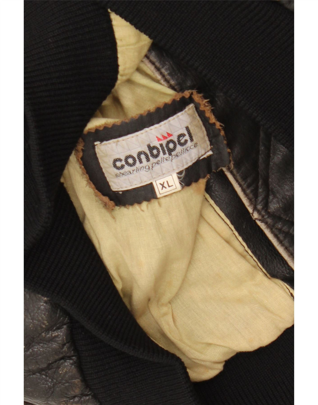 Colete feminino de couro CONBIPEL UK 18 XL couro preto