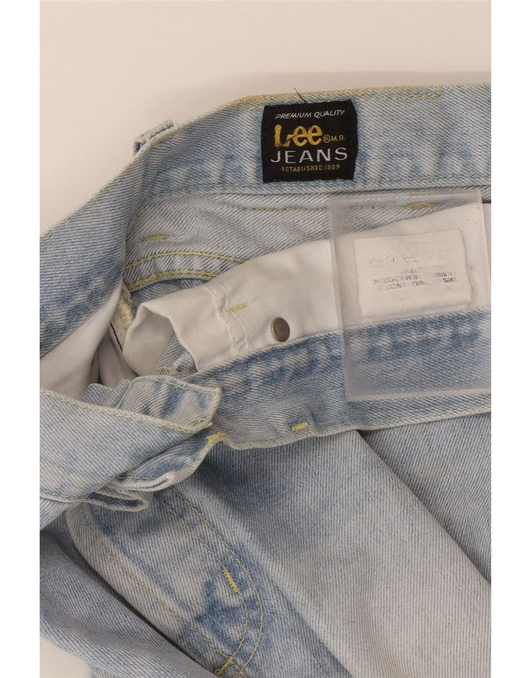 Lee Mens Straight Jeans W32 L32 Azul Algodão