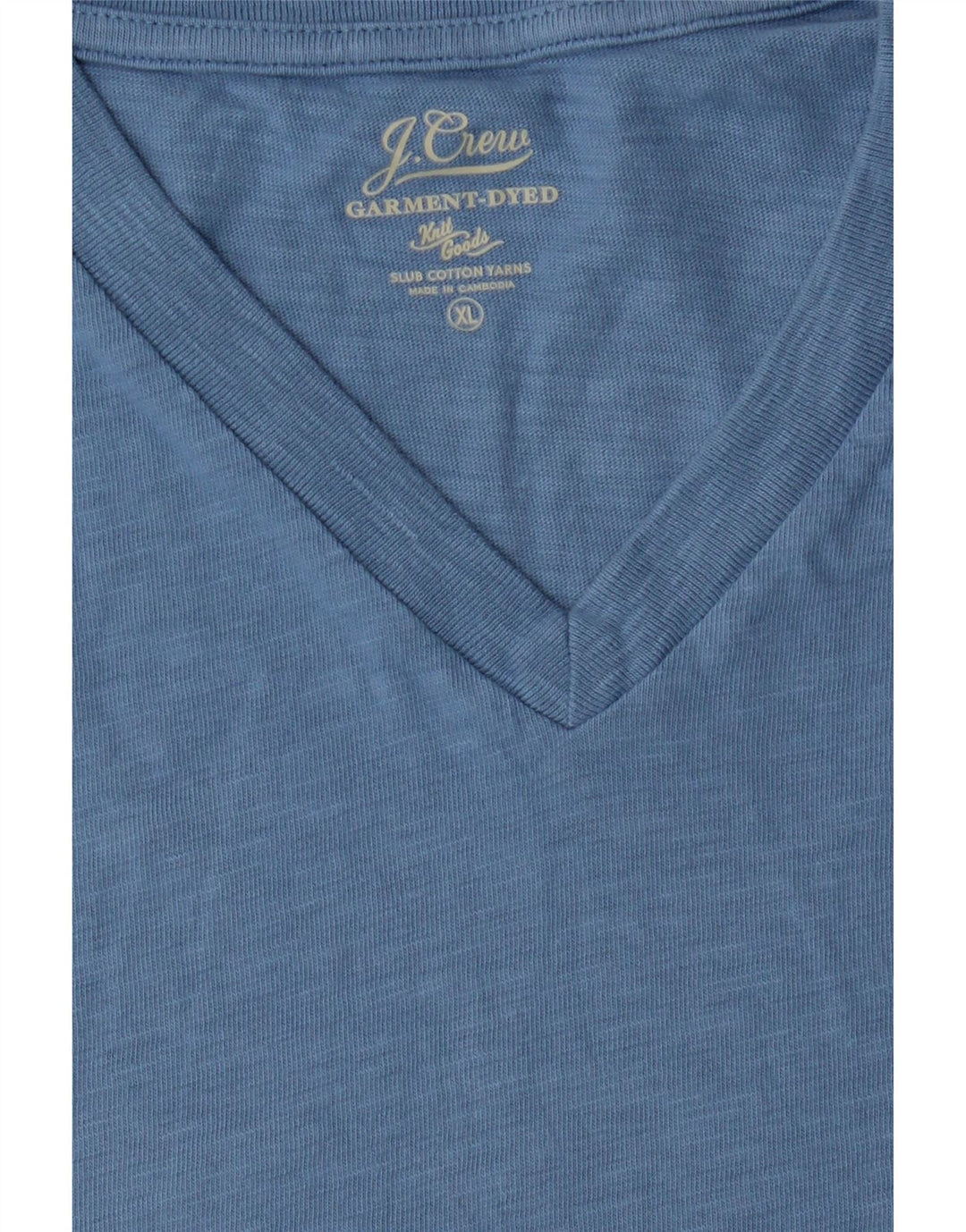 J. CREW Mens T-Shirt Top XL Blue Cotton Vintage J. Crew and Second-Hand J. Crew from Messina Hembry 
