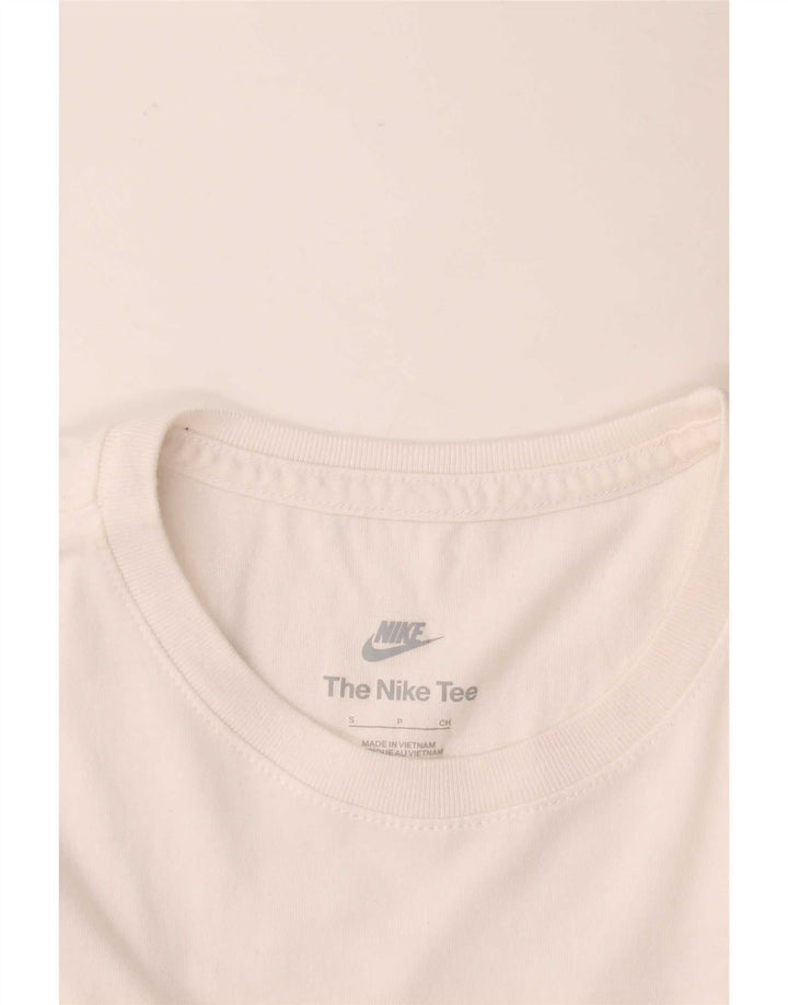 Camiseta Nike Feminina Graphic Top UK 10 Pequena Branca