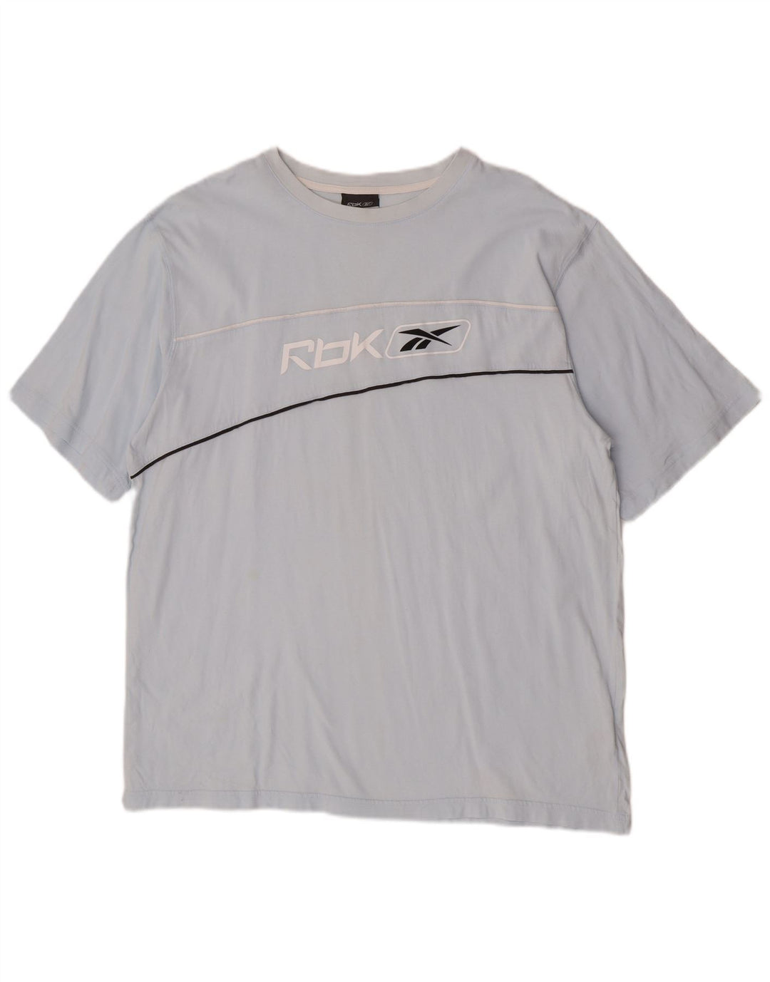 Camiseta gráfica masculina Reebok Top 2XL algodão azul